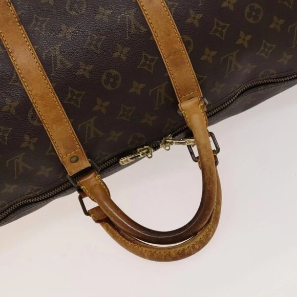 LOUIS VUITTON Monogram Keepall 50 Boston Bag M41426 LV Auth 119006 - Picture 8 of 16